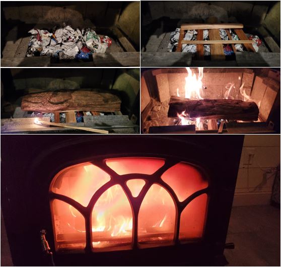 5 steps to start a fire